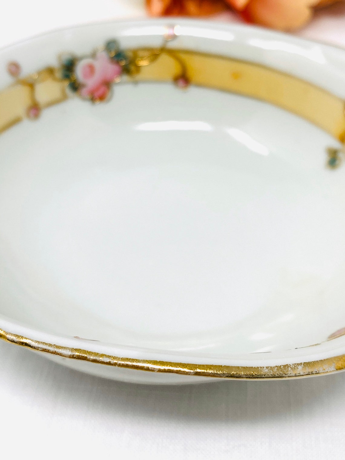 Nippon Trinket Dish Raised Paint Hand Painted Jewelry Etsy