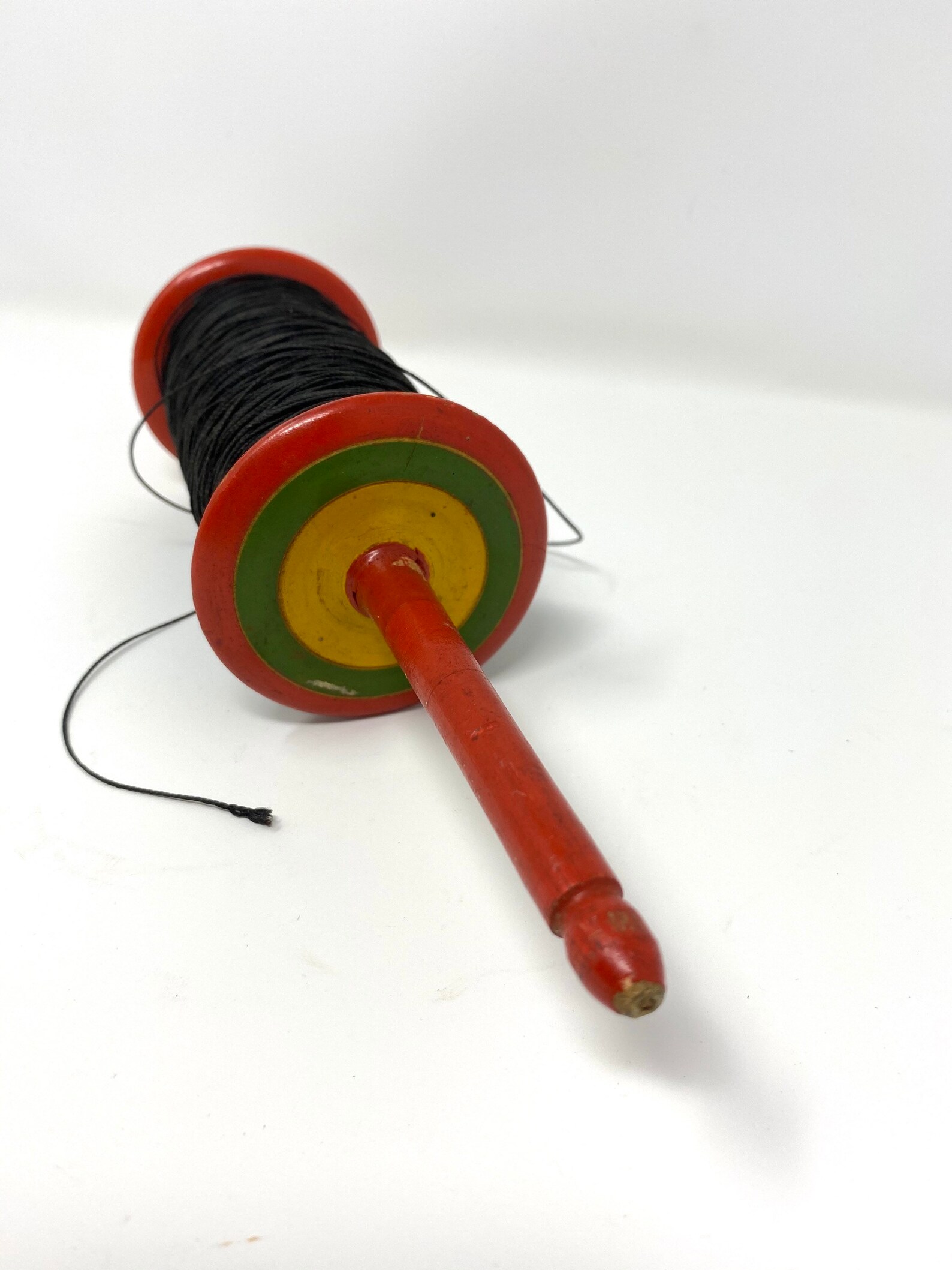 Vintage Toy Kite String Holder Kite String Spool Wood Kite Etsy