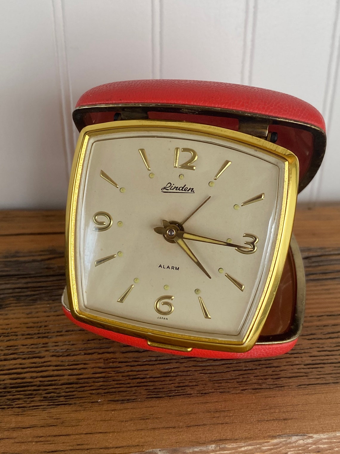 Vintage Clock Linden Travel Alarm Clock Japan Encased Etsy