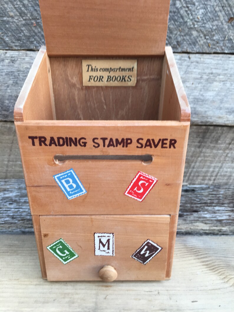 Vintage Trading Stamp Saver Box 1950's S & H Green Stamps Etsy