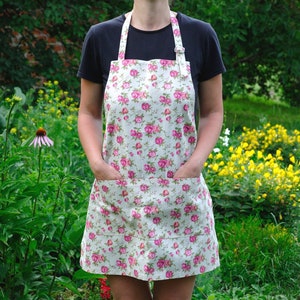 linen apron for women cotton garden apron kitchen apron cooking apron gift wife gift new home gift housewarming gift for mom linen pinafore