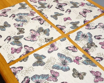 cotton linen placemat butterfly table placemat kitchen place mat Hostess gift New home gift ideas party placemats country placemats dining