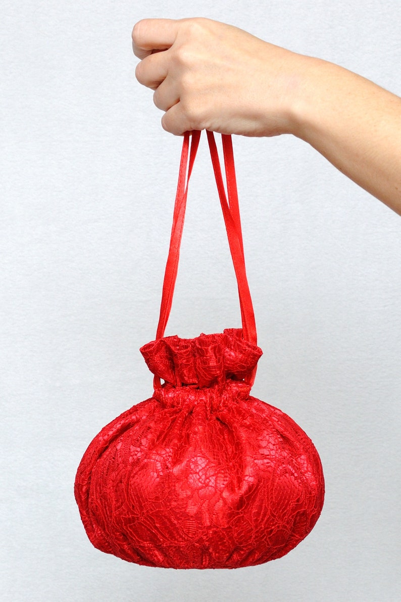 Drawstring Candy bag for Sweets bag Jewelry bag Travel Tote Fabric Pouch Fabric Bag Bath Tote Cosmetic Bag Womens Bath Bag Sister Gift Bag image 9