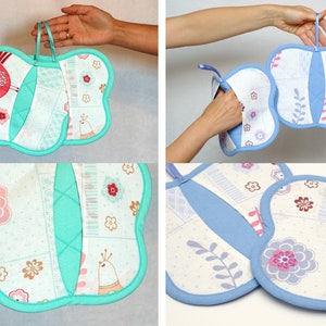 Fabric Potholders Cotton Pot Holders Hostess gift Mom Gift for mum Handmade Pot Holders Cooking Gift Kitchen Gift Kitchen Decor Oven Hot Pad