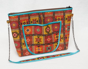 Mini Bag Fabric Gunny Bag Womens Bag Africa Ethnic Bag Ethnic Fabric African Fabric Cosmetic Bag Ethnic African Style Bag Womens Gift Ideas