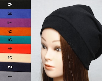 9 colors Unisex hats Black slouchy hat Oversized hat teen hat fleece beanie Slouch Beanie Mens hats jersey hat Mens gift Womens gift for her