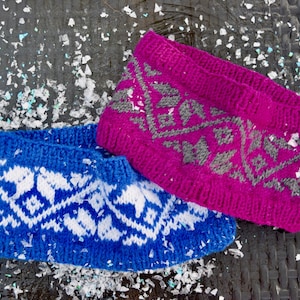 Marie Knitted Headband Pattern – Fair Isle Colourwork, Stranded Knitting Printed Pattern, PDF