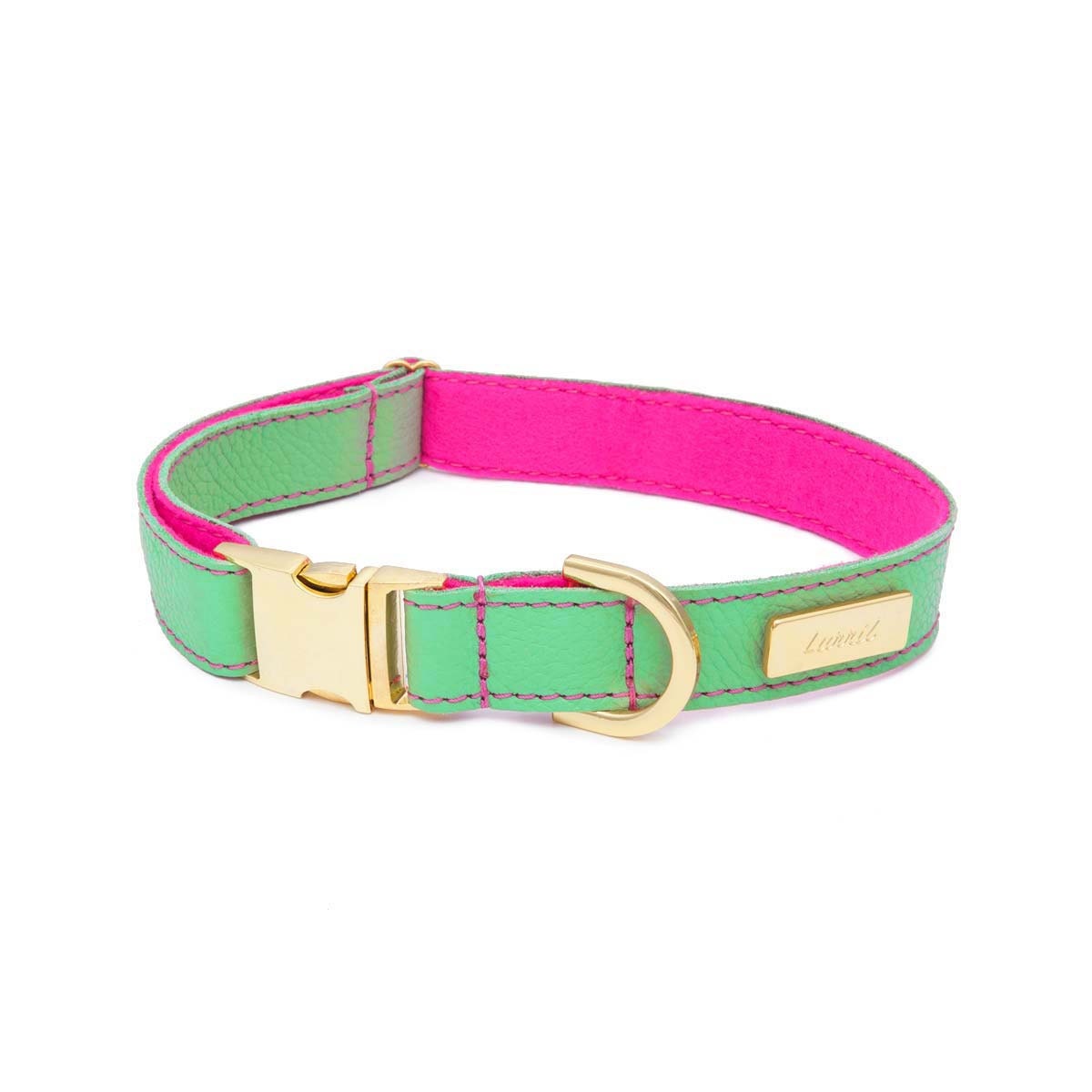 Dog Collar Soft Leather dog collar Mint green Leather and Etsy