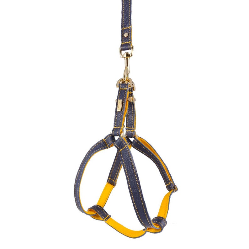 Dog Harness Leather Dog Harness Adjustable Leather Dog Etsy