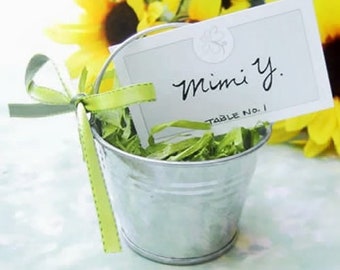 10 Mini Beach Pails, Mini Tin Pail Bucket Party Favor (10 pcs), Mini Metal Buckets, Favor Pail, Miniature Metal Bucket 10 pcs