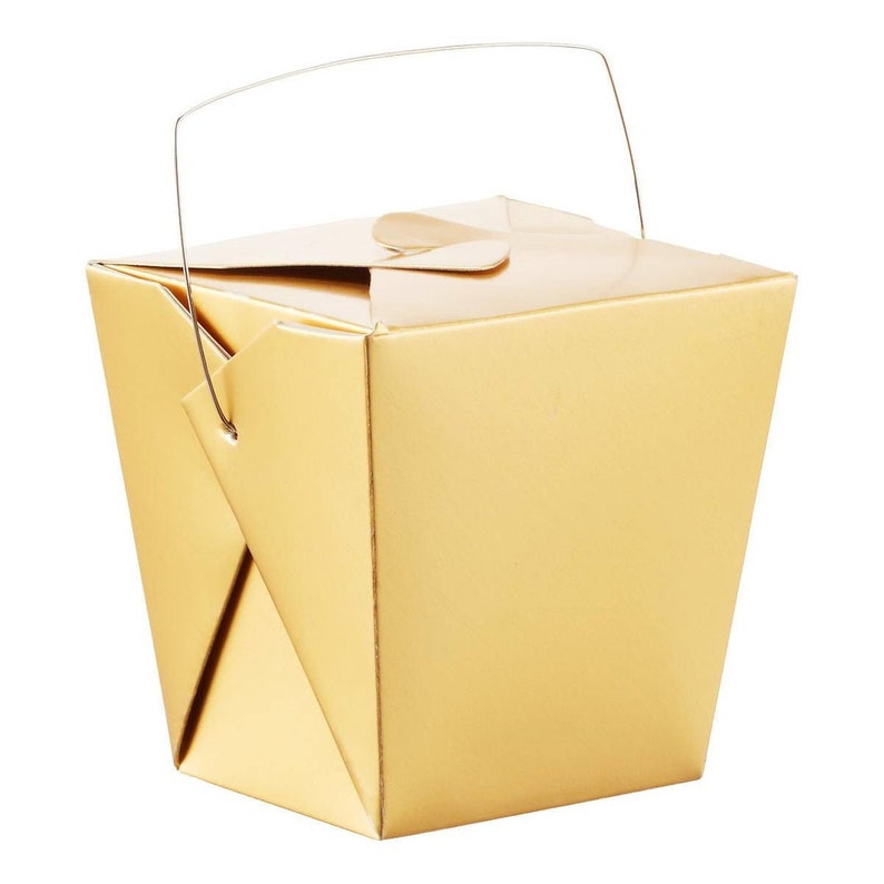 6 Take Out Boxes 6 Boxes Colored Party Favor Boxes Candy Etsy