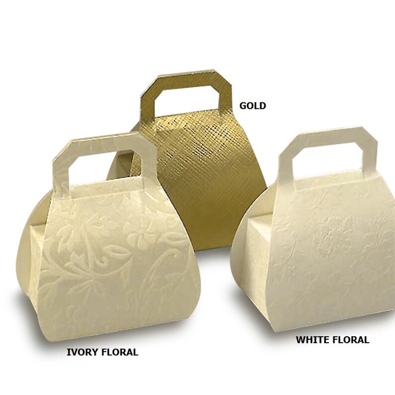 10 Wedding Favor Boxes Mini Purse Favor Box Party Favor Etsy