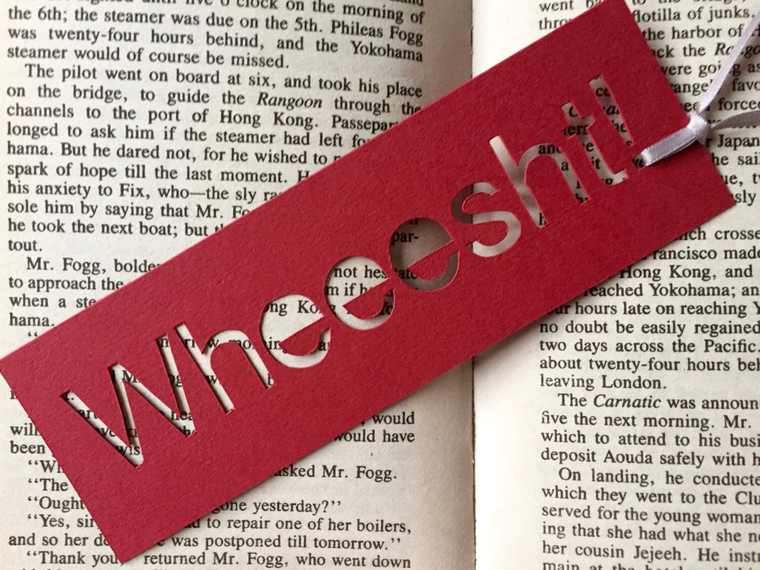 Wheeesht Bookmark Unique bookmarks Funny bookmark gifts Paper Etsy