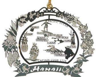 Hawaii State monumenten messing ornament