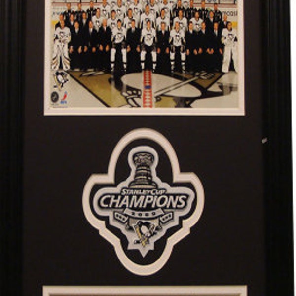 12x18 Patch Frame - Pittsburgh Penguins Champions