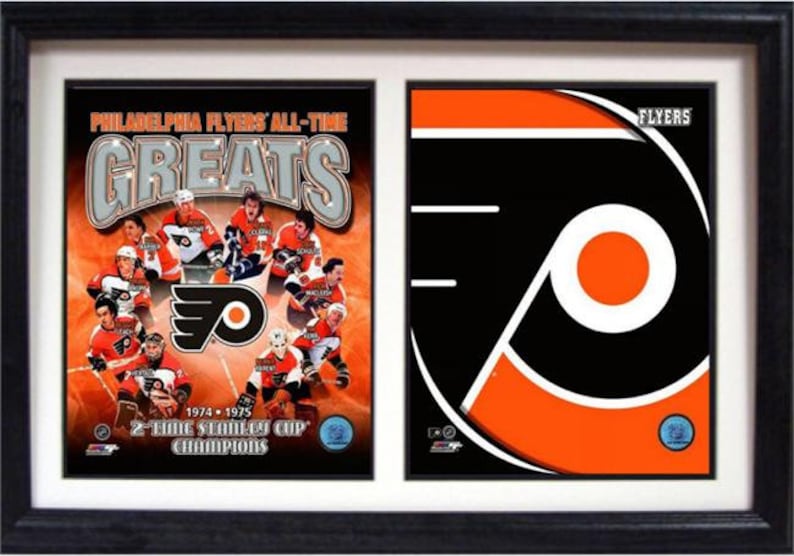 12X18 Double Frame Philadelphia Flyers Greats Etsy