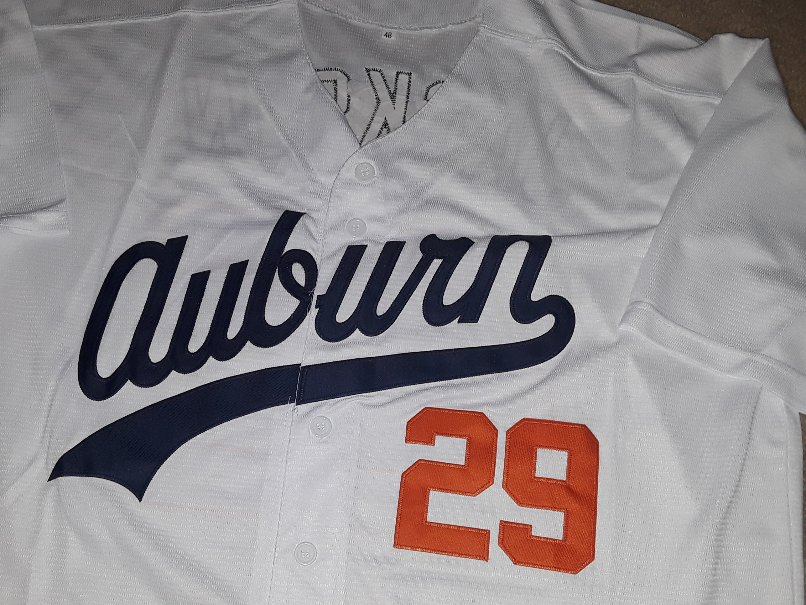 Bo Jackson Auburn Tigers Baseball Jersey Etsy