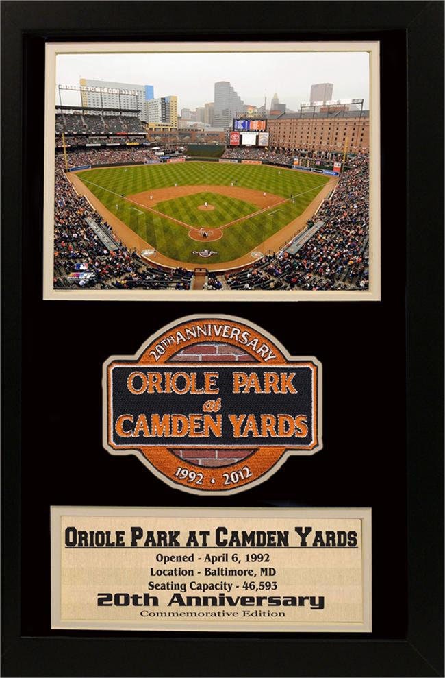 Baltimore Orioles 20th Anniversary Camden Yards Jersey Patch – 1992-2012, Embroidered, 4.75" X 4"