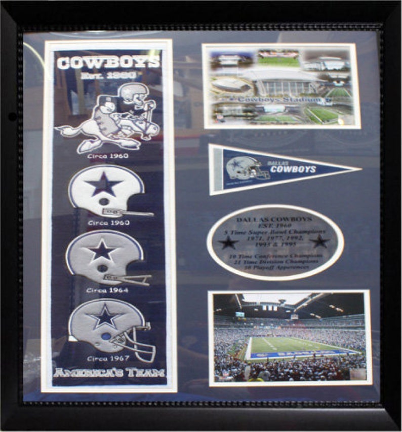 30x34 Suede Frame Dallas Cowboys Image 0