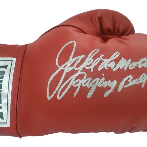 Jake LaMotta Autographed Hand Signed Boxing Glove