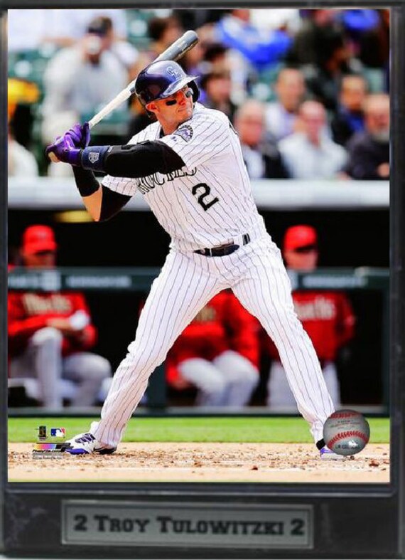 9X12 Plaque Troy Tulowitzki Colorado Rockies 