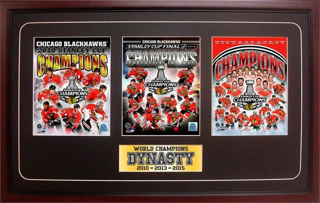 Chicago Blackhawks Fanatics Authentic 2015 Stanley Cup Champions Black  Framed Jersey Display Case