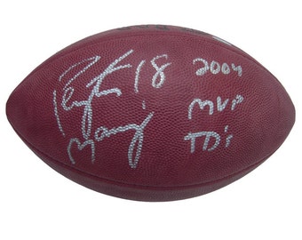 Autographed Football - Peyton Manning