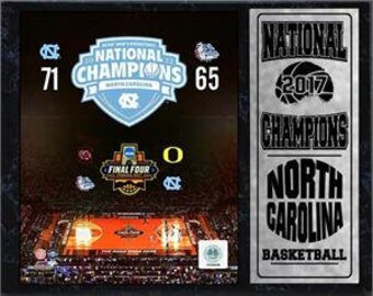 12x15 Stat Plaque - 2017 NCAA Men&#39;s College Basketball Champions North Carolina Tar Heels