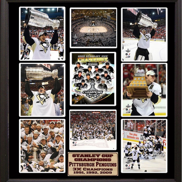 30x34 9 Photo Frame - Pittsburgh Penguins Champions