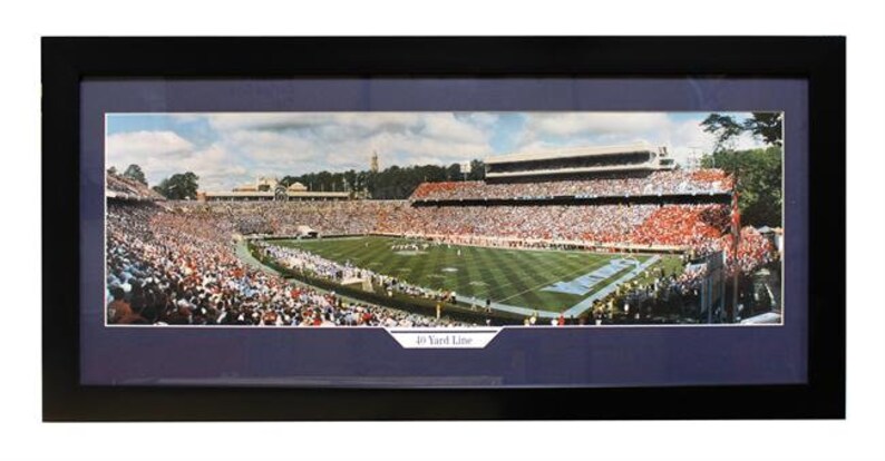 University of North Carolina 40-Yard Line 15x35 Panoramic Frame