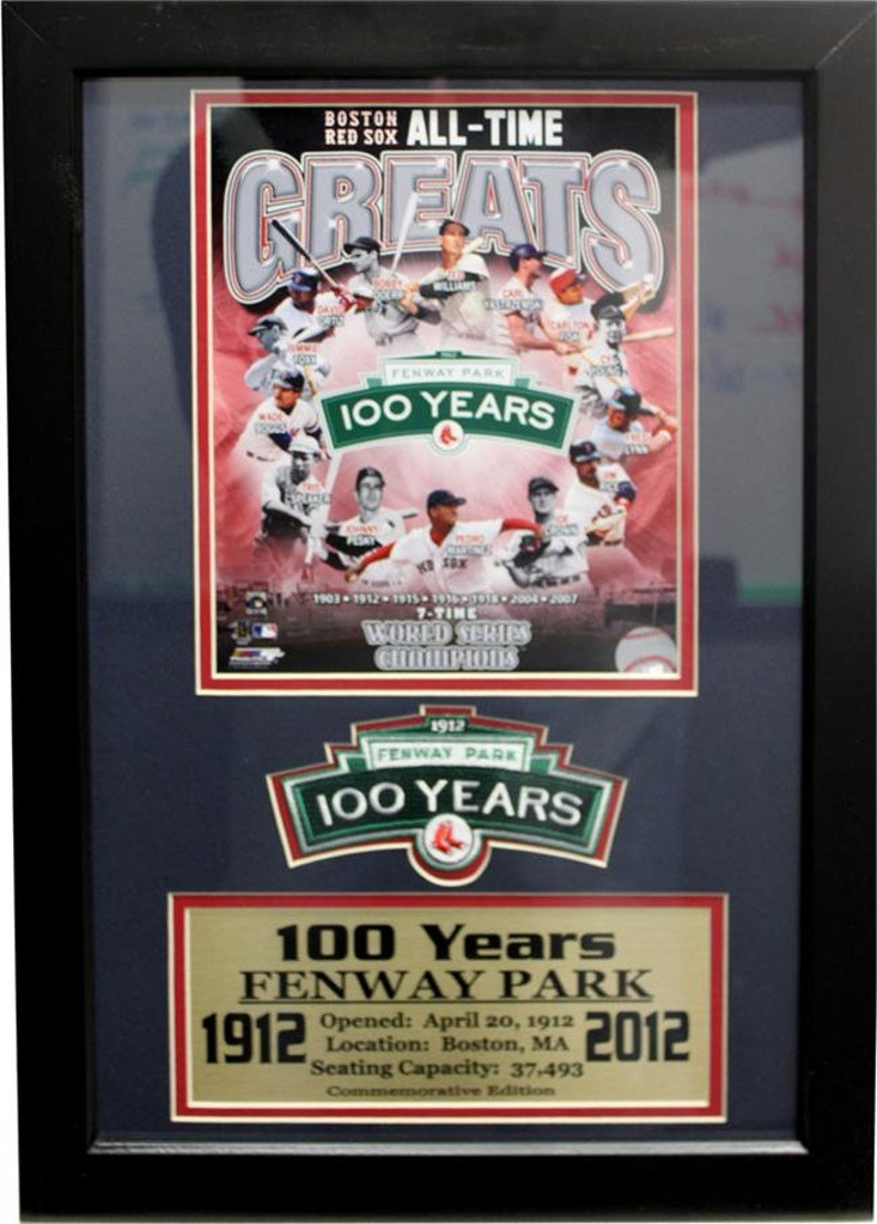 12x18 Patch Frame Fenway Park 100 years