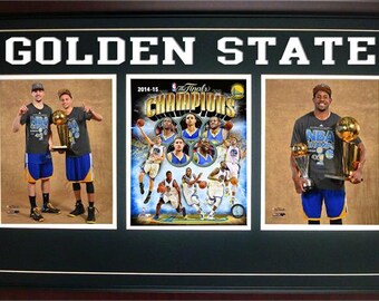 15x35 Three Photo Frame - 2015 NBA Champions Golden St. Warriors