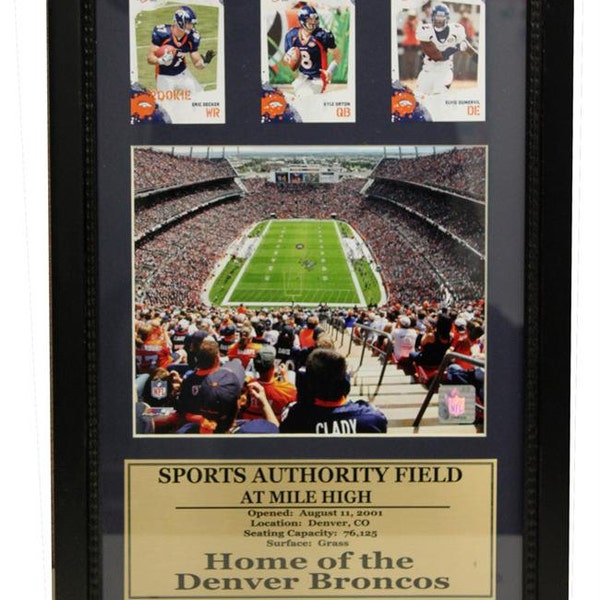 12x18 Three Card Frame - Denver Broncos