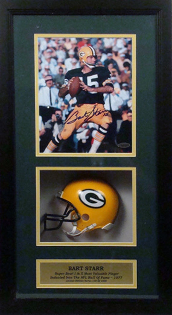 bart starr signed football helmet Green Bay Packers Mini PSA/DNA Authentication Services Certified Bart Starr Autographed Helmets, Signed