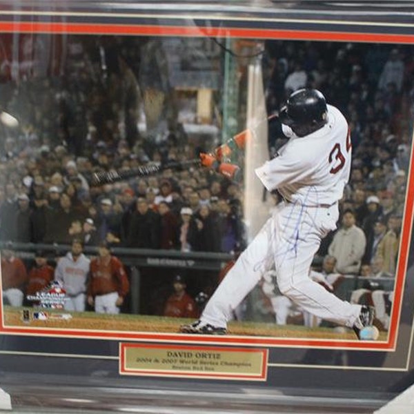 20x24 Autographed Frame - David Ortiz Boston Red Sox