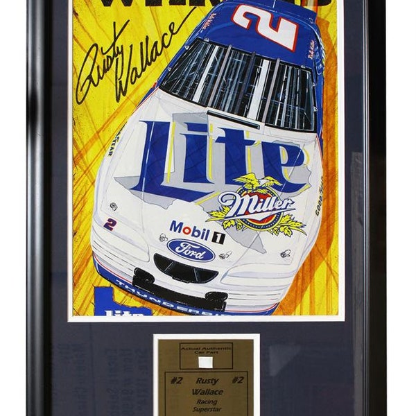 22x26 Car Part Frame - Rusty Wallace