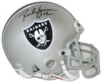 Rich Gannon Autographed Oakland Raiders Authentic Mini Helmets by Riddell