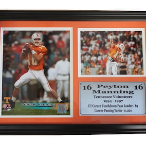 12x18 Photo Stat Frame - Peyton Manning Univ of Tennessee