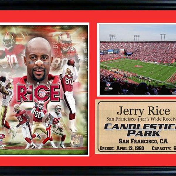 12 x 18 Stat Bilderrahmen - Jerry Reis San Francisco 49ers