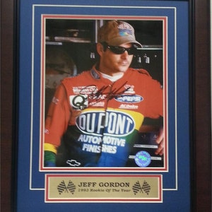 12x18 Autographed Frame - Jeff Gordon