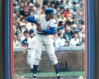 Marco autografiado 20x24 - Ernie Banks Cachorros de Chicago