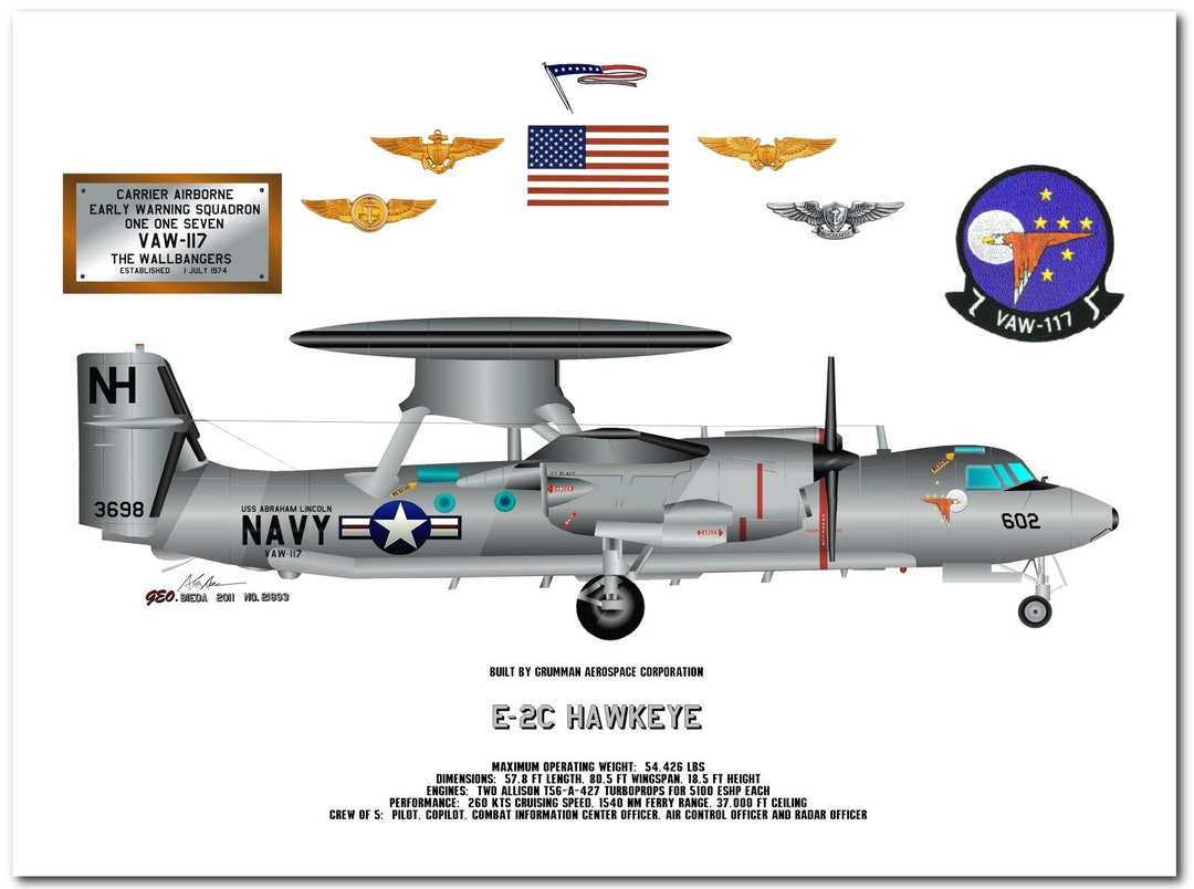 E-2C Hawkeye, VAW 117 Wallbangers, a US Navy Early Warning