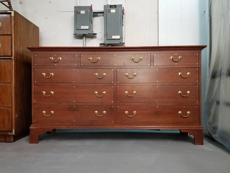 Customizable Dresser Bureau With 9 Drawers Made By Etsy