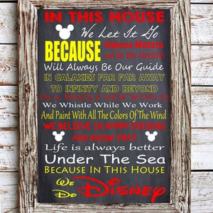 ¡ VENTA! En esta casa hacemos impresión de Disney! Marco no incluido