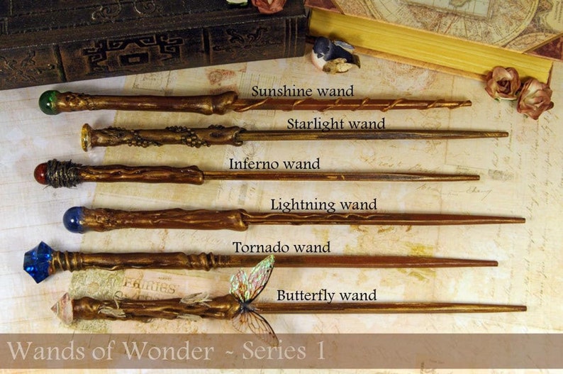 LIGHTNING Wand Harry Potter inspired magic wand wizard Etsy