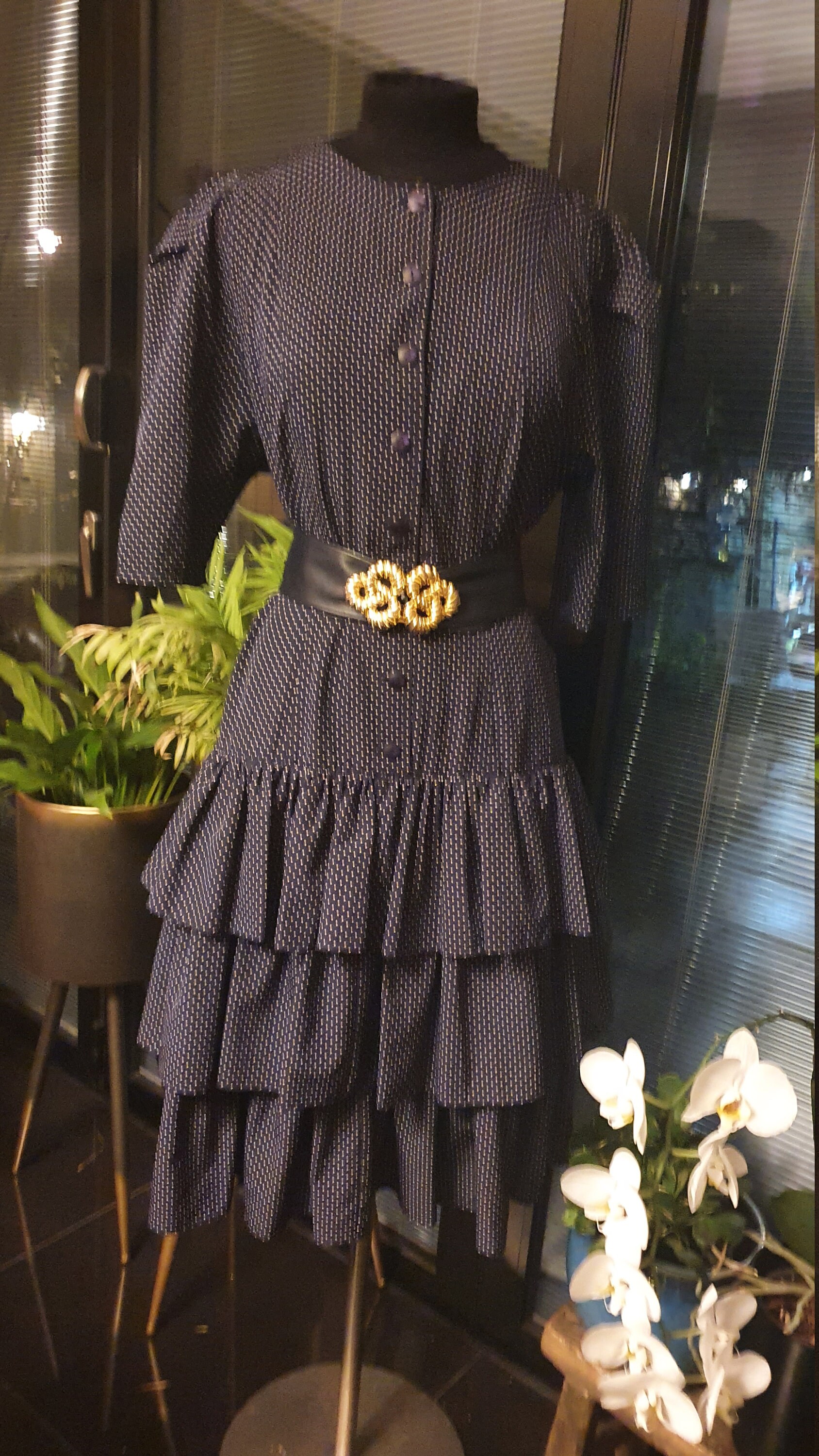 Vintage Betty Barclay Polka Dot Dress Etsy