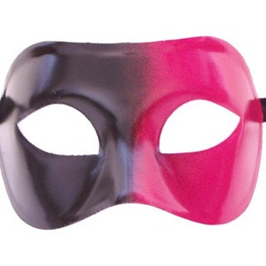 Maschera Masquerade Galaxy Fade nera e rossa