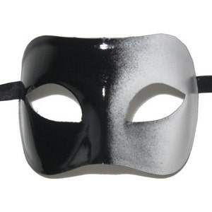 Maschera mascherata Galaxy Fade in bianco e nero