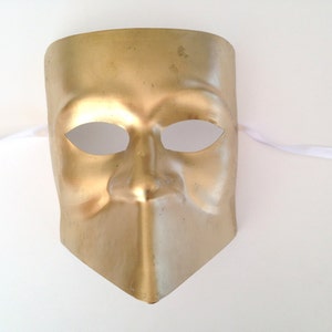 Gold Maskerade Maske &quot;&quot;Bauta&quot;&quot; oder Rittermaske