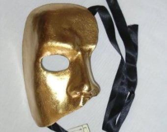 Máscara de mascarada dorada del Fantasma de la Ópera